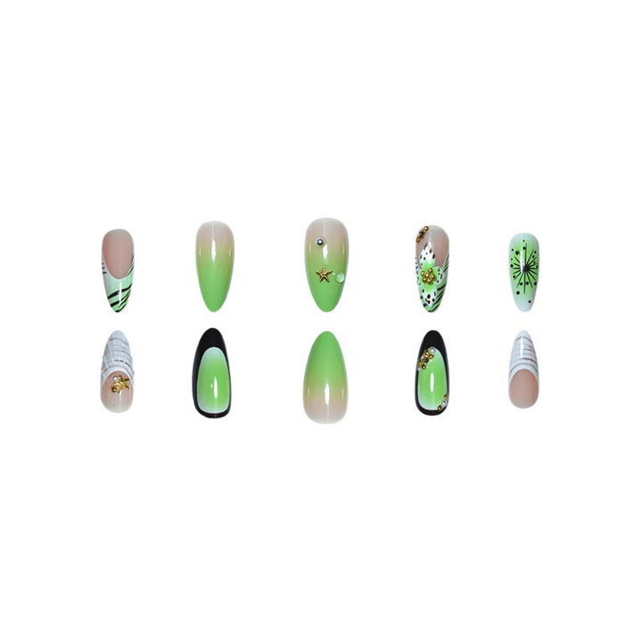 Artistic Floral Shell-Design Nail Enhancements Kalsten