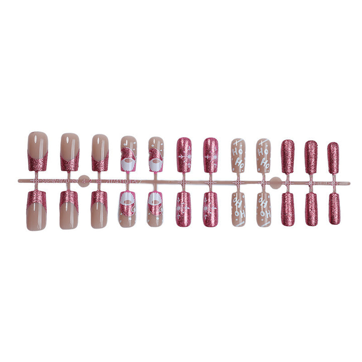 Creative nail art set with festive glitter and Christmas designs Kalsten