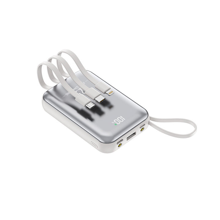 Portable power bank with integrated charging cables and fast charging function Kalsten