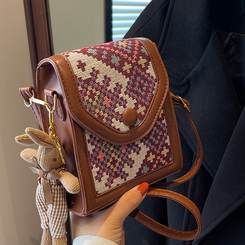 Artisanal Patterned Crossbody Bag