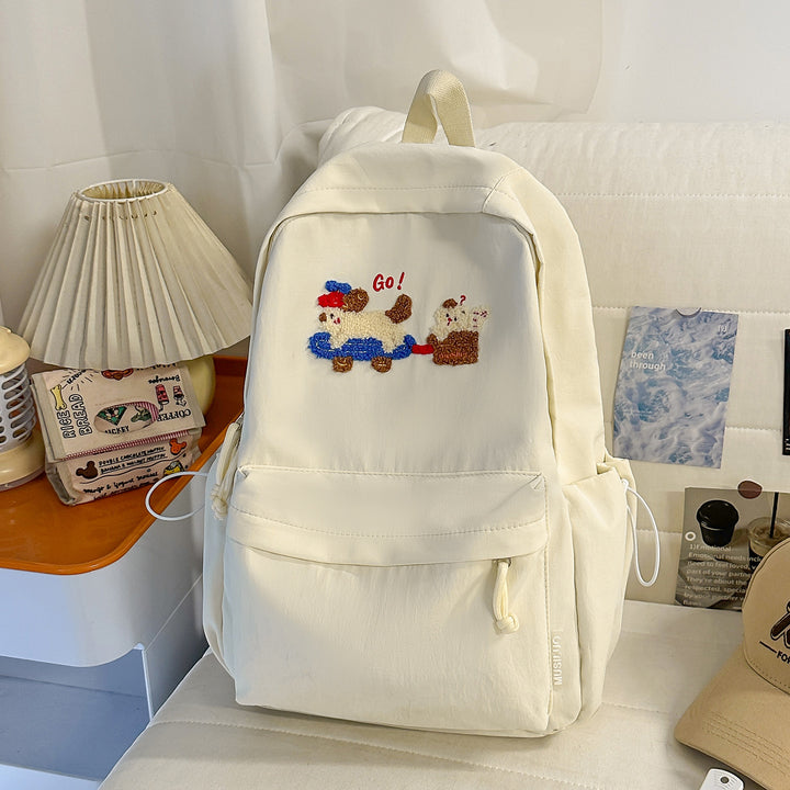 Cute Embroidered Animal-Themed Backpack Kalsten