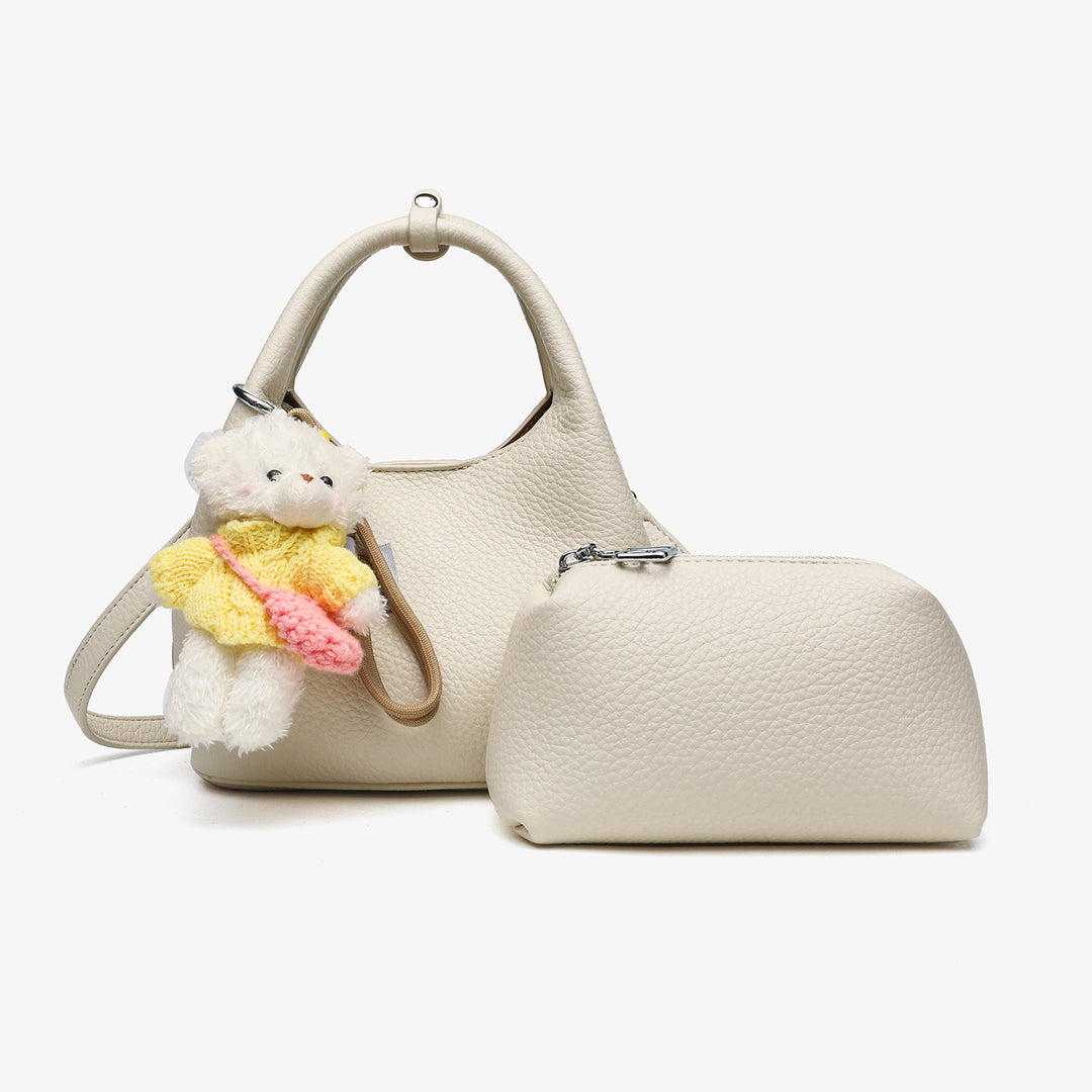 Chic Leather Handheld Tote Bag