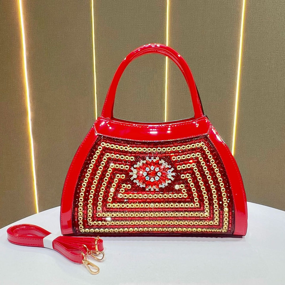 Embellished Padded Evening Handbag
