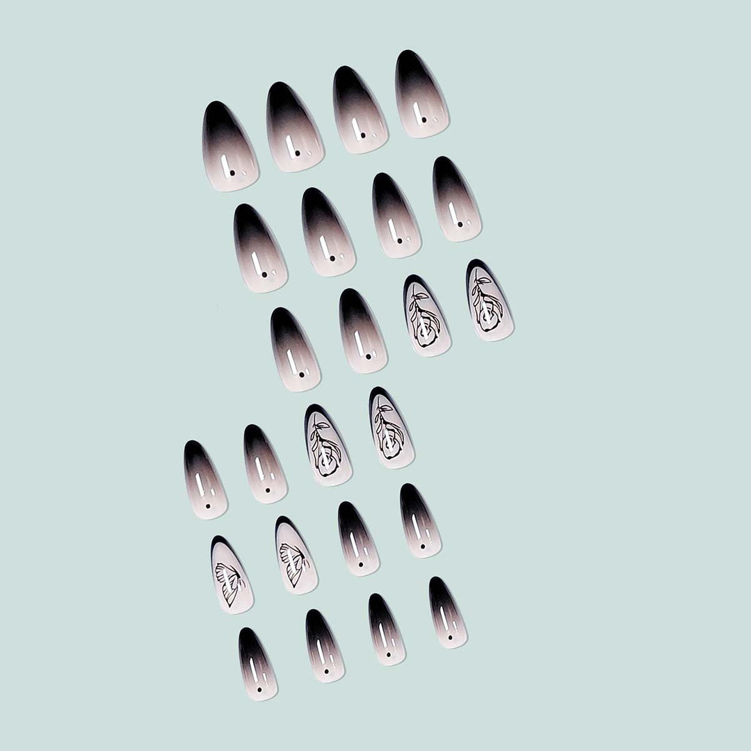 Elegant and artistic ombre nail art Kalsten