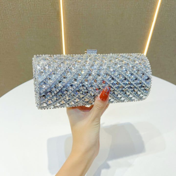 Sparkling Crystal-Studded Evening Clutch