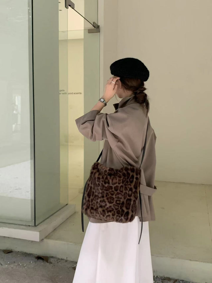 Contemporary Faux Fur Handbag