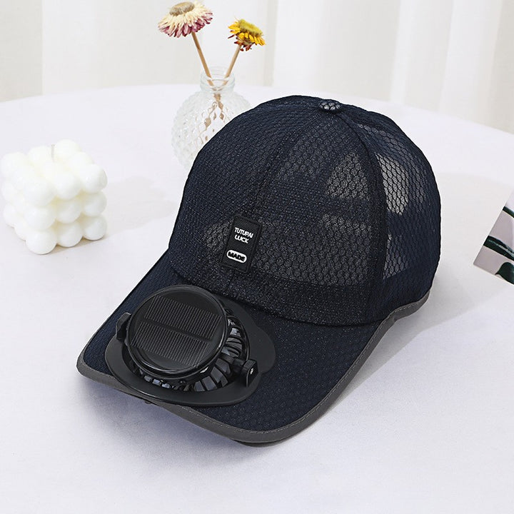 Solar-powered Fan Cap with integrated fan and breathable mesh Kalsten
