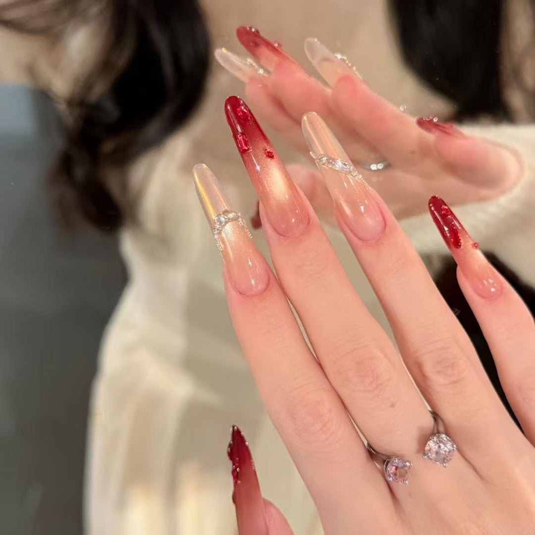 Glamorous Stiletto Nail Enhancements