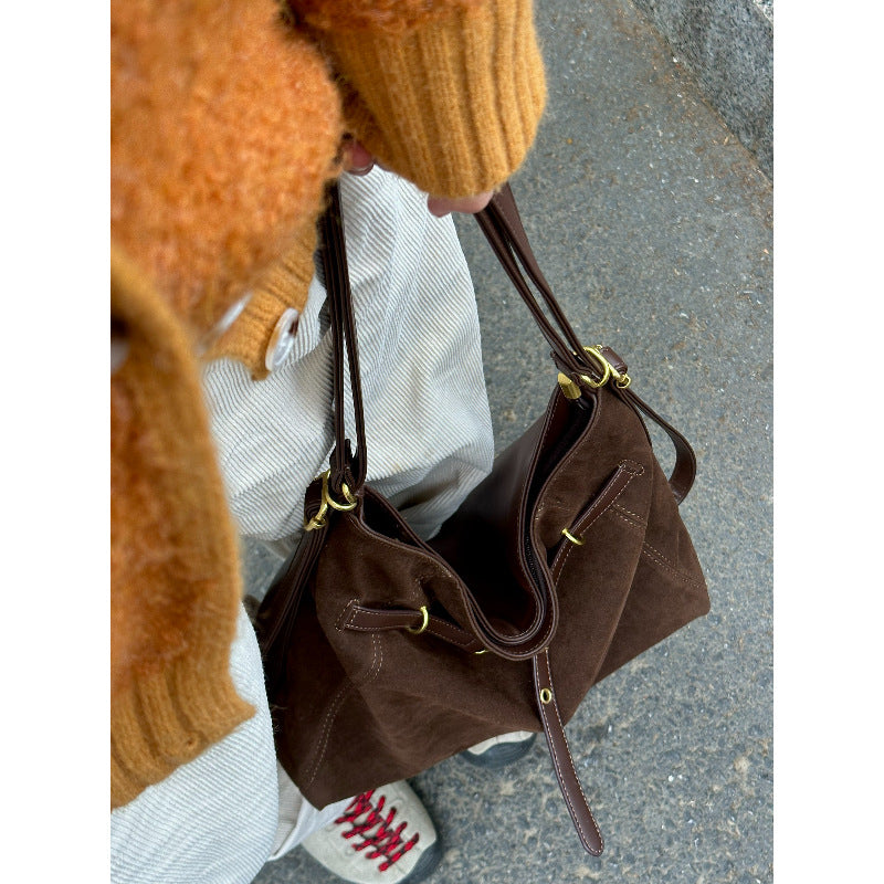 Elegant Suede Tote Bag Kalsten