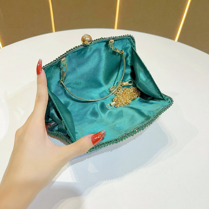 Rhinestone-Studded Evening Clutch