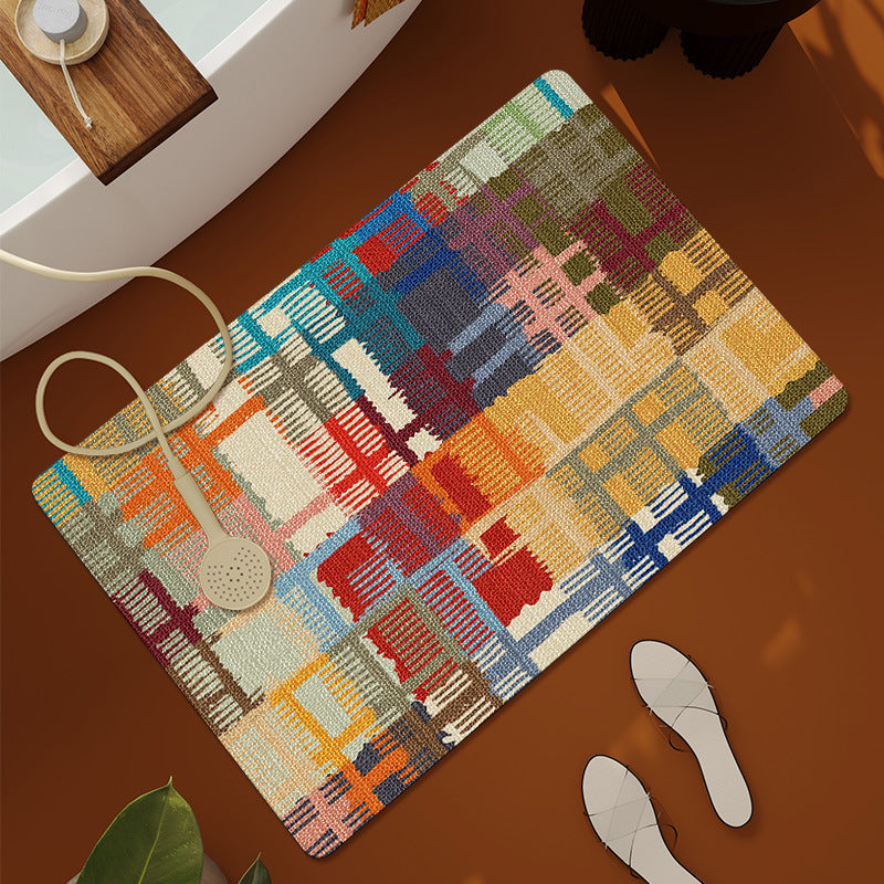Textured Patterned Bath Mat Kalsten