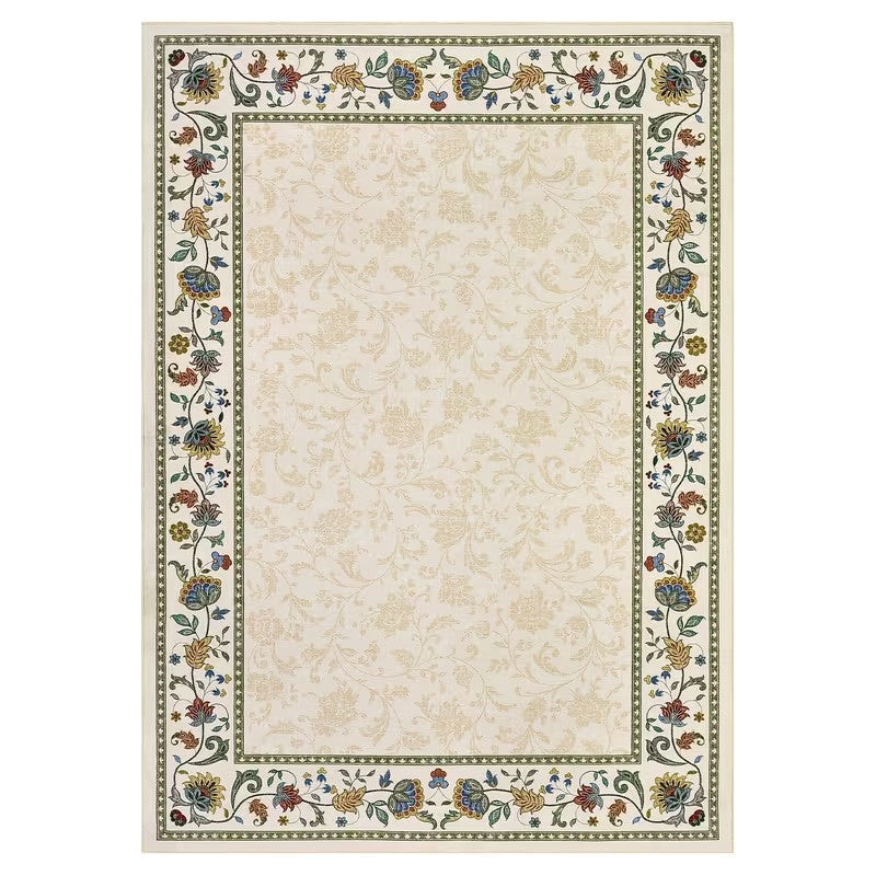 Vintage Floral Pattern Area Rug Kalsten