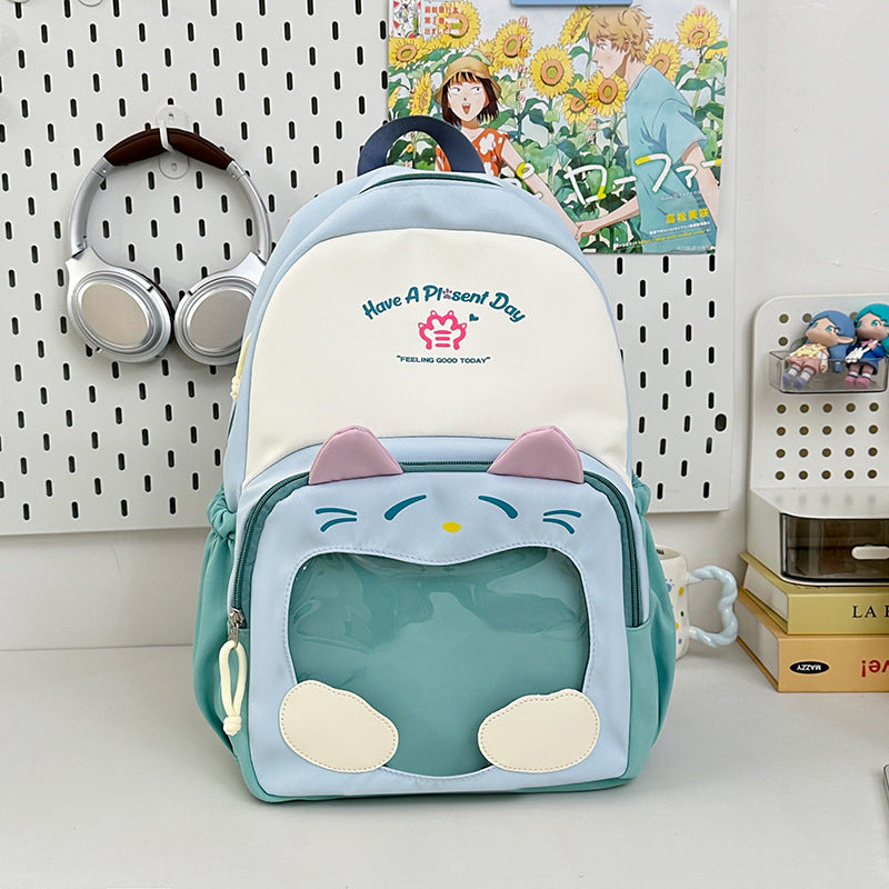 Cute Cat-Themed Backpack Kalsten