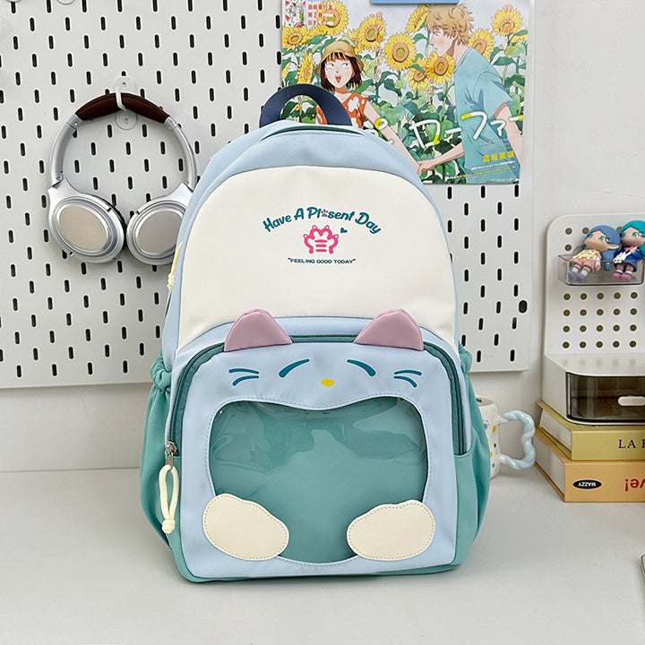 Cute Cat-Themed Backpack Kalsten