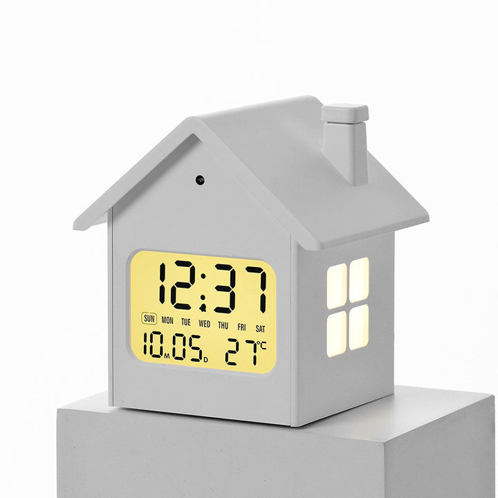 Creative LED alarm clock in house design Kalsten