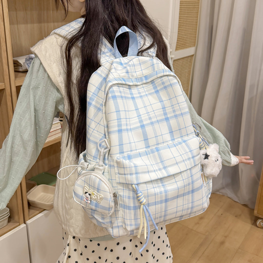 Playful Plaid Design School Backpack Kalsten