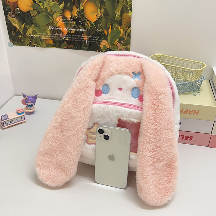 Plush Backpack in Cute Bunny Design Kalsten