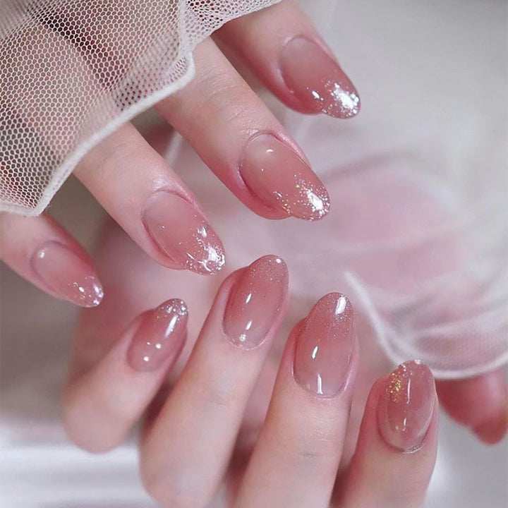 Artistic Glitter Gradient Press-On Nails