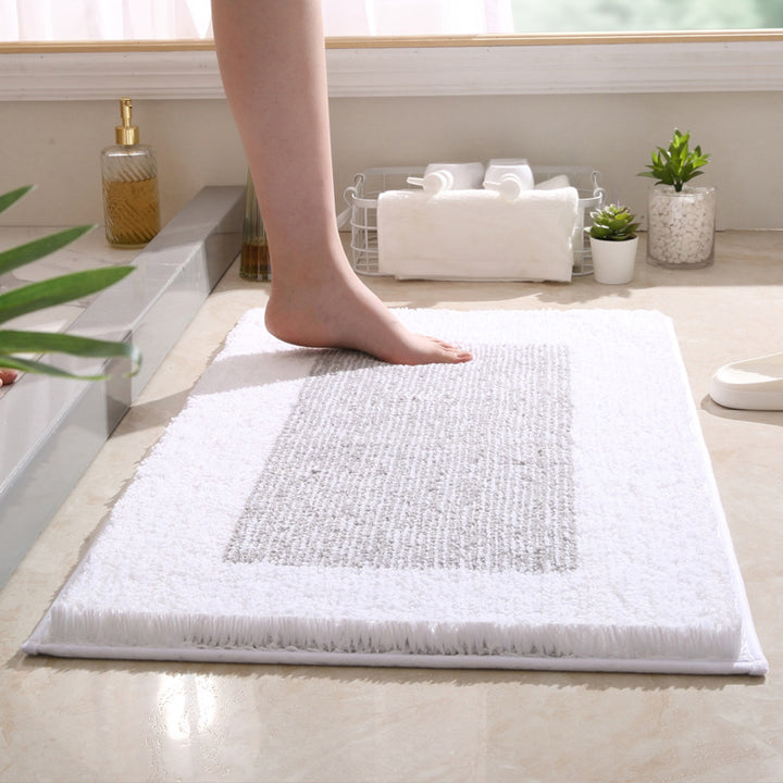 Plush Textured Bath Mat