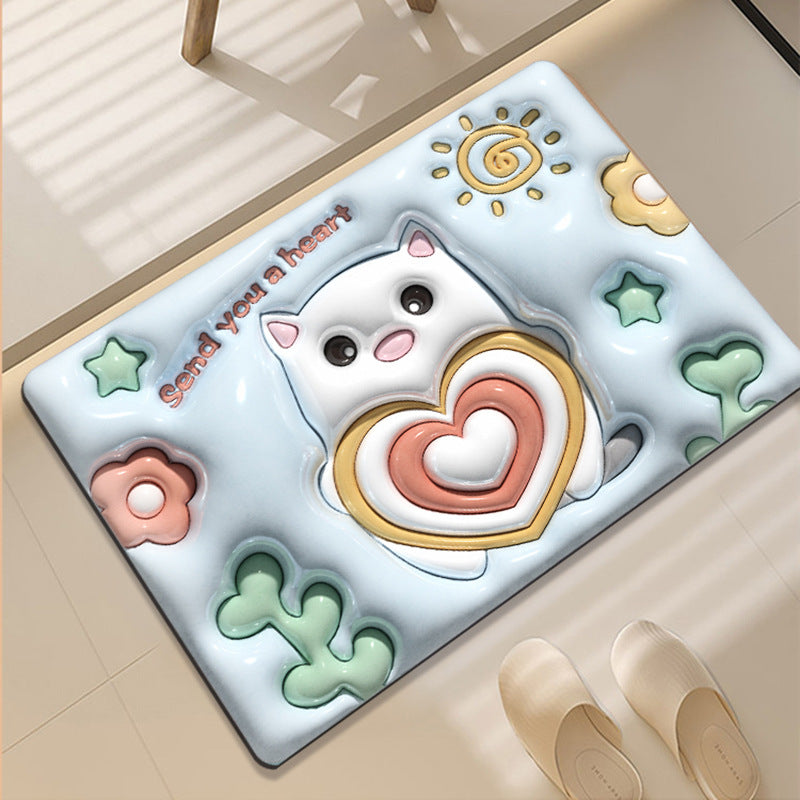 Cute Cartoon-Themed Area Mat