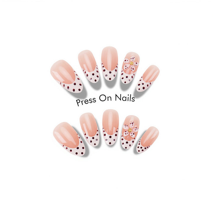 Themed Floral Press-On Nail Set Kalsten