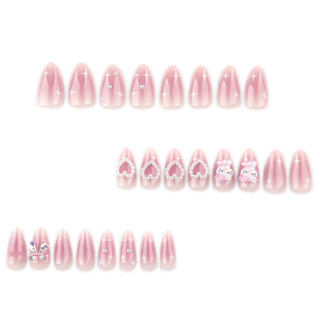 Artificial nail art with playful designs and 3D elements Kalsten
