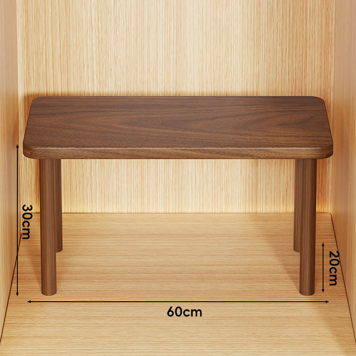 Adjustable Multi-Height Wooden Monitor Riser and Desktop Shelf