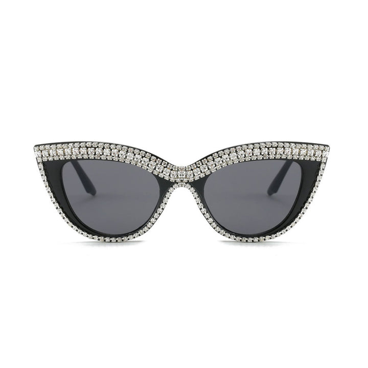 Statement Cat-Eye Sunglasses with Crystal Detailing Kalsten