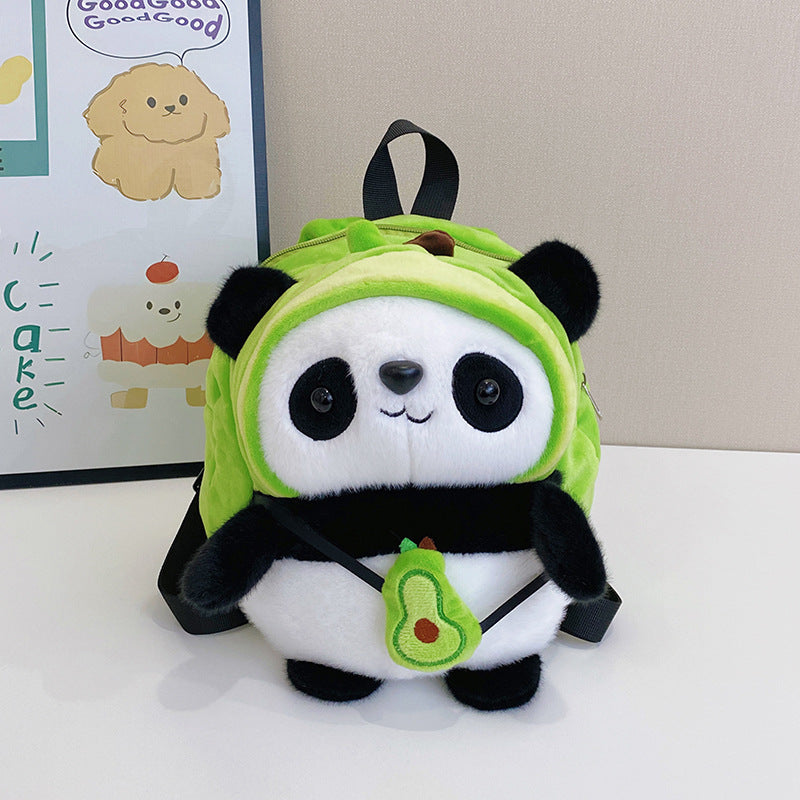 Plush backpack with panda design Kalsten