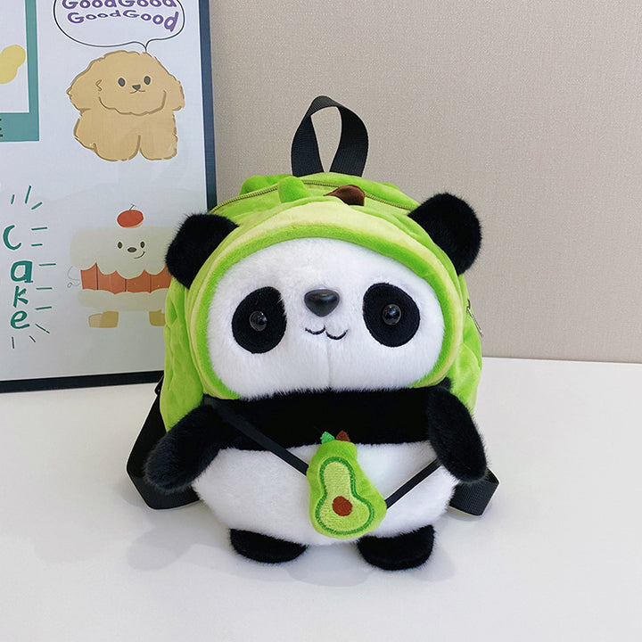 Plush backpack with panda design Kalsten
