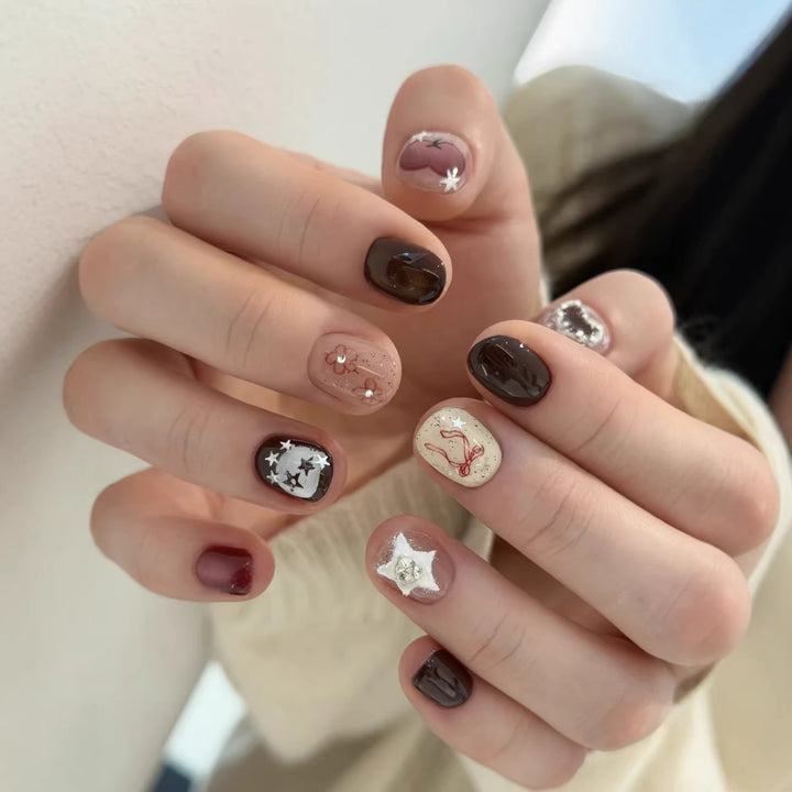 Artistic Press-On Nail Designs