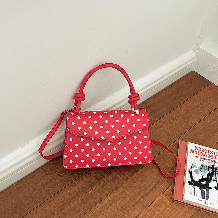 Stylish Polka Dot Handheld Tote