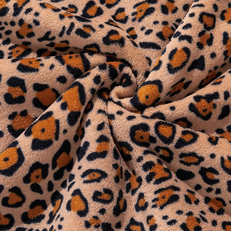 Luxury Leopard Print Throw Blanket