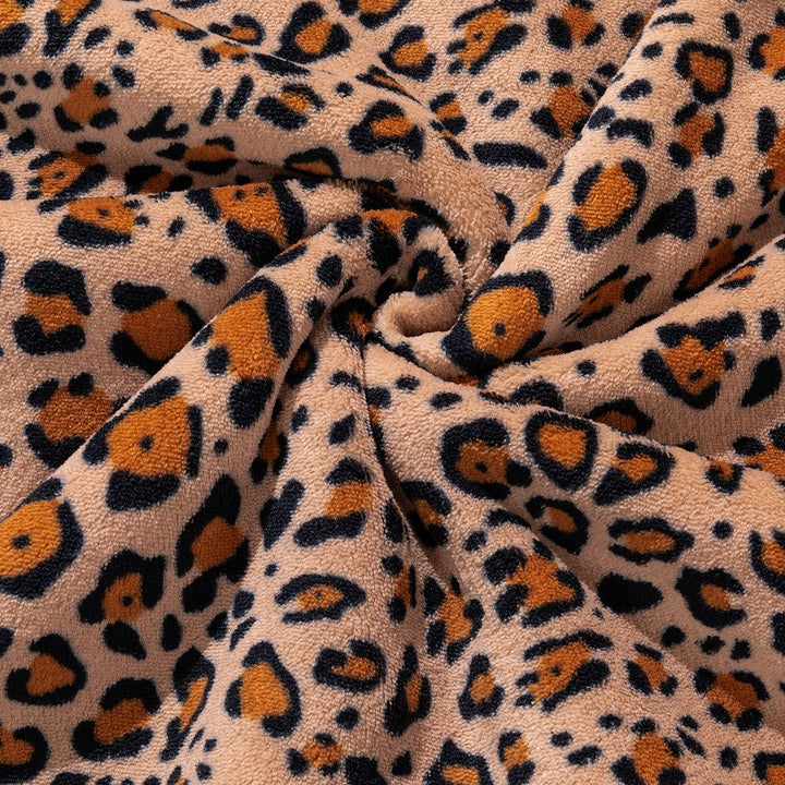 Luxury Leopard Print Throw Blanket