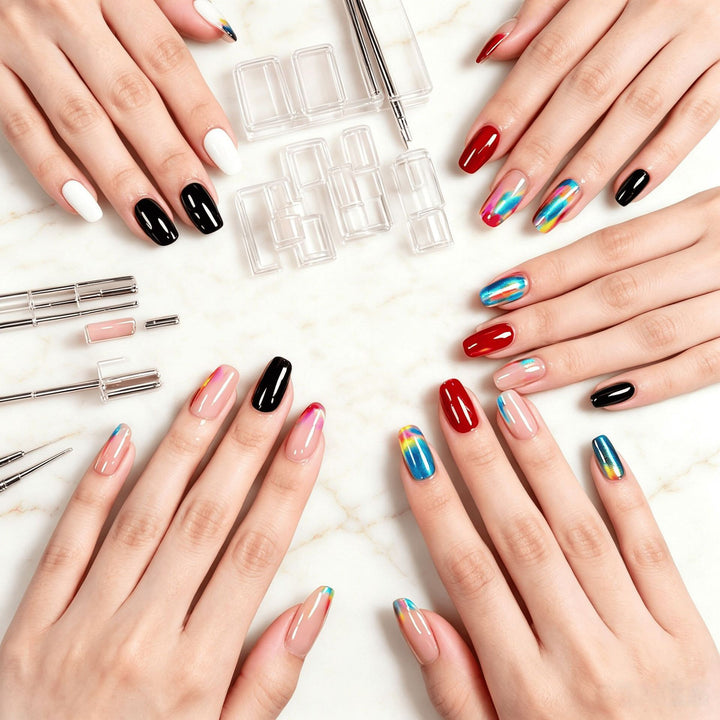Multi-Style Press-On Nail Art Set Kalsten