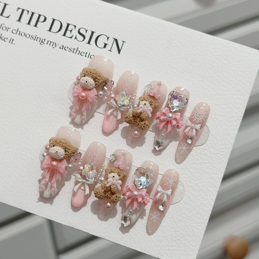 Themed 3D Bear Nail Art Set