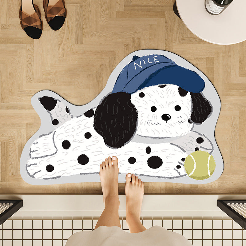 Playful Pet-Themed Area Mat
