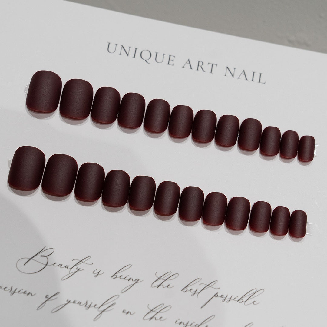 Matte Finish Press-On Nail Set