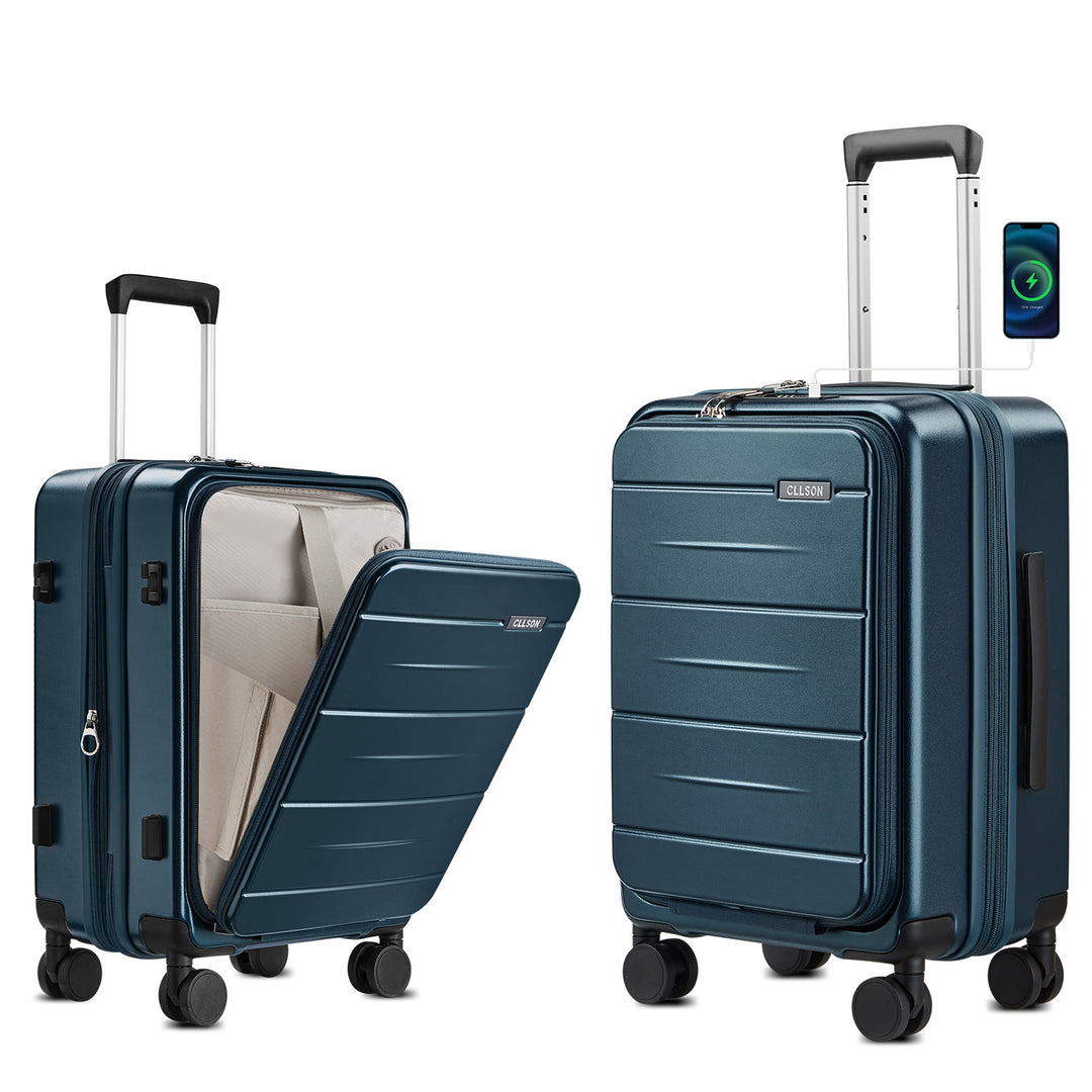Unisex Smart Hard Shell Cab Carry-On Luggage Kalsten