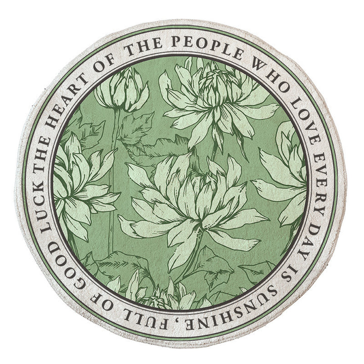 Floral Emblazoned Area Mat Kalsten