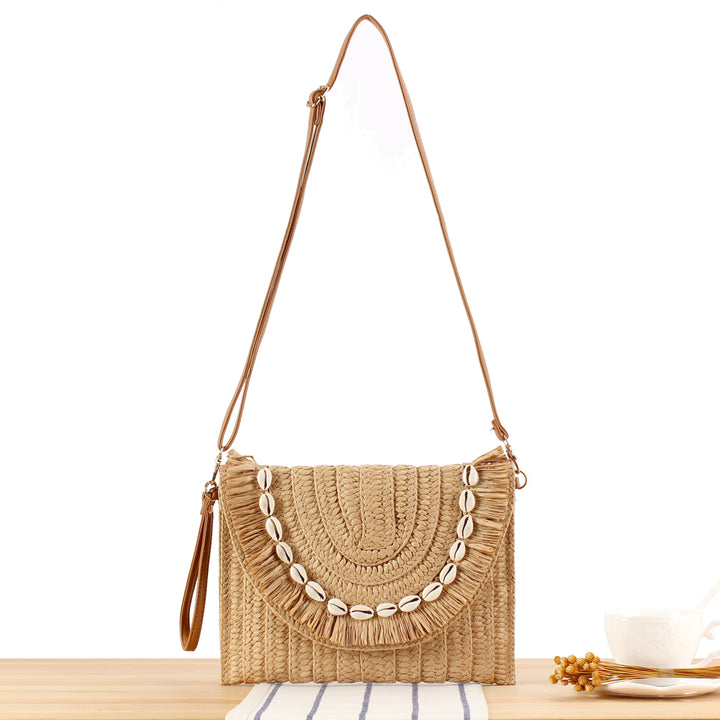 Stylish handbag with fringed shell decoration Kalsten