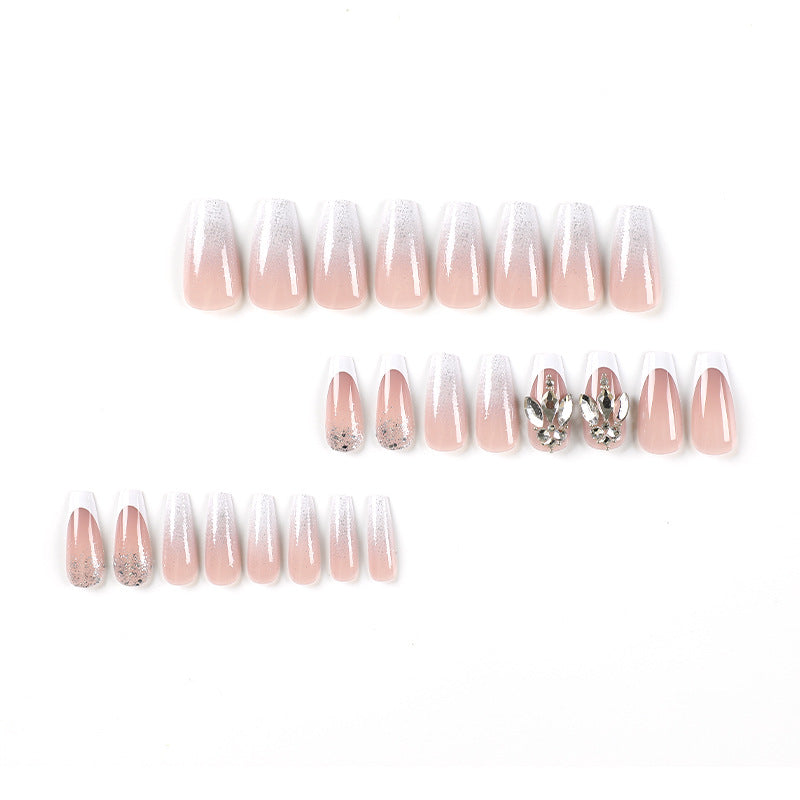Artful Nail Art with Glitter and Jewelry Details Kalsten