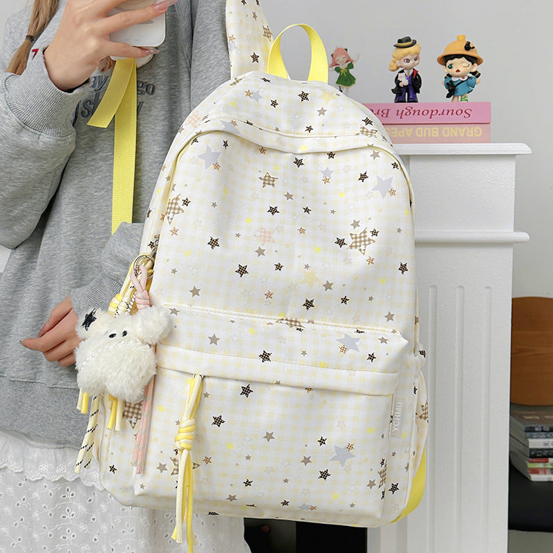 Cute Decorative Star-Embellished Backpack Kalsten