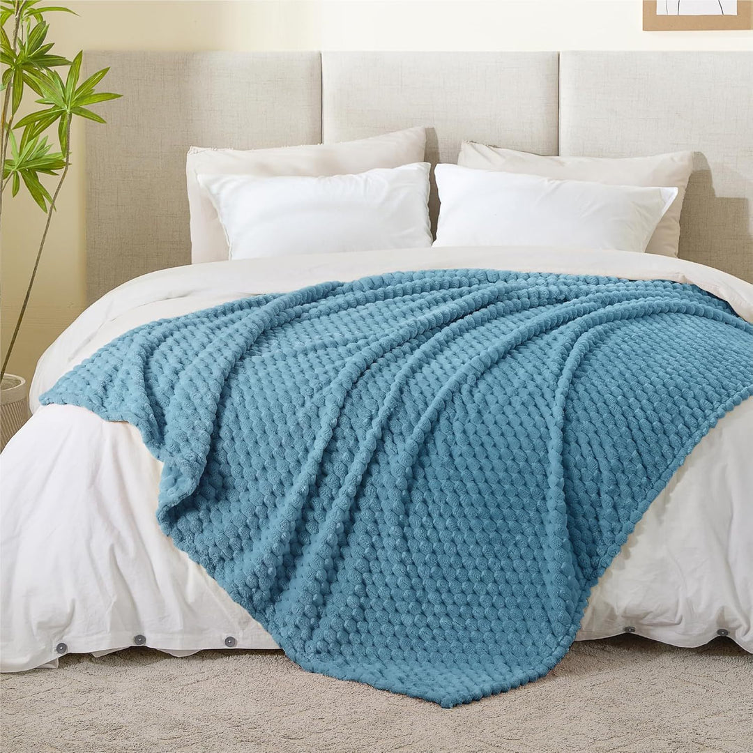 Plush Textured Throw Blanket