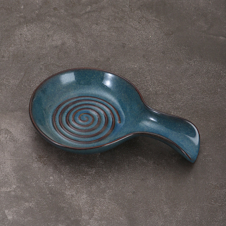 Artistic Spiral Design Serving Dish