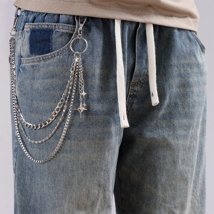 Fashionable keychain chain with sparkling stars Kalsten