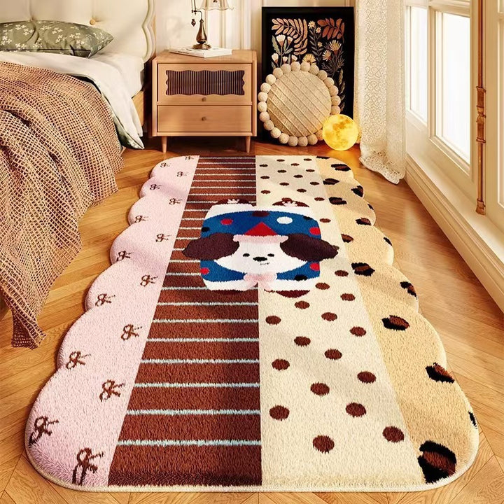 Decorative Cartoon Themed Plush Area Rug