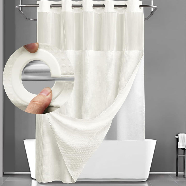 Textured Weave Shower Curtain Kalsten