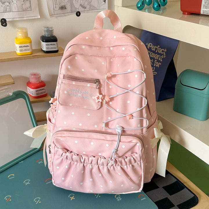 Cute Polka Dot Design Backpack Kalsten