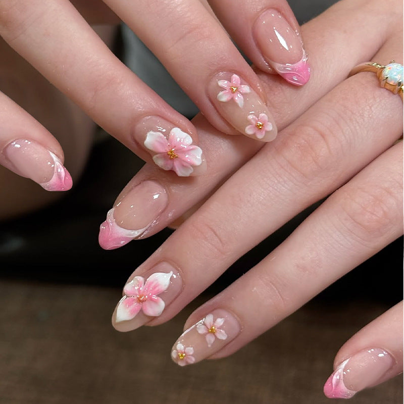 Floral Design Press-On Nail Set Kalsten